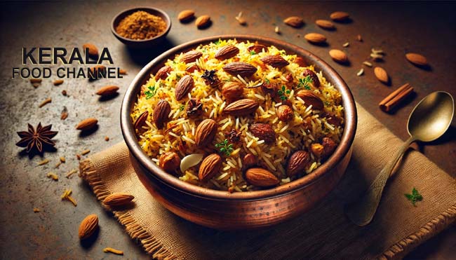 Almond Mix Grain Biryani Recipe - Kerala Food Channel